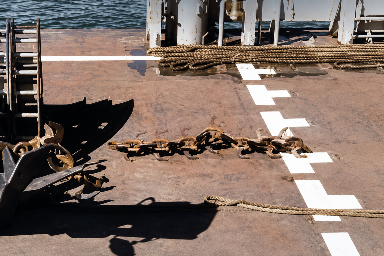Pre-lay grapnel run